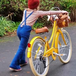 Vélo enfant jaune 24 pouces Bobbin Gingersnap 7 - 11 ans
