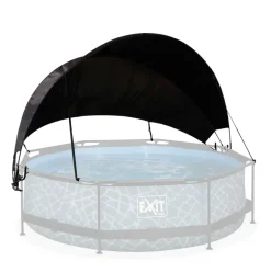 Voile d'ombrage piscine rond noir 360 cm EXIT